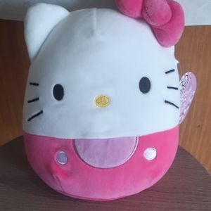 8" NWT RARE all pink hello kitty squishmallow